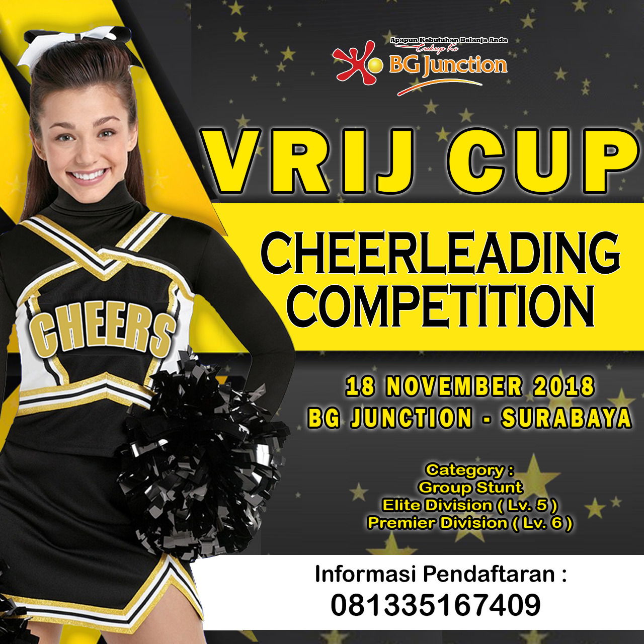 VRIJ Cup : Cheerleading Competition · EventSurabaya