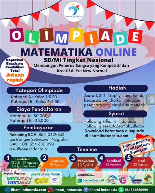 Olimpiade Matematika Online SD / MI Tingkat Nasional ...